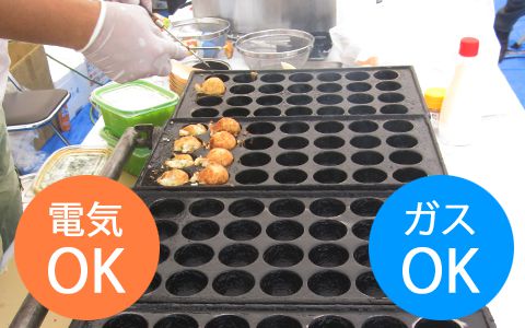 画像：たこ焼き鉄板